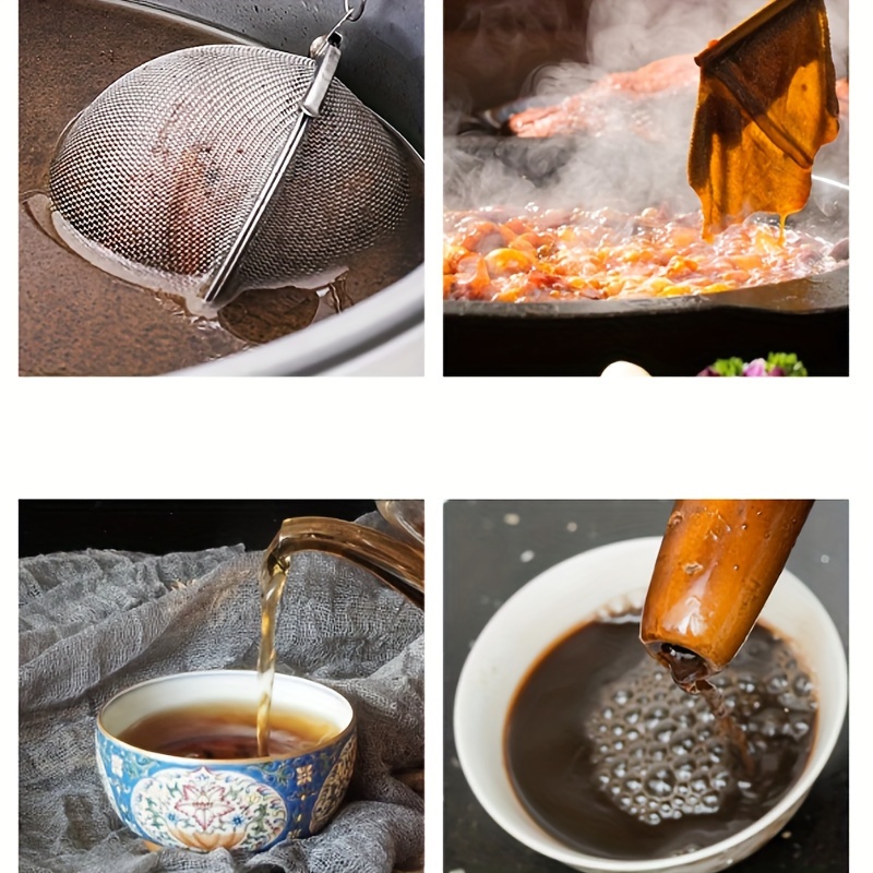 Tea Filter Ball, Flavored Stainless Steel Filter Ball, Soup Filter Ball with Extension Chain Hook