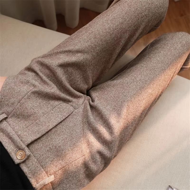 ElevateFit High Waist Office Pants – Korean Style Casual Slim Harem Trousers