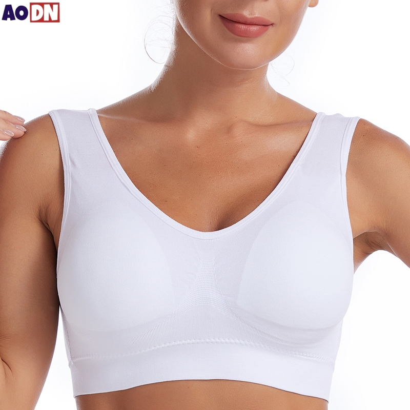 Wireless Sports Bra for Women, Seamless Yoga Vest, Thin Non-underwire Brassiere, Adjustable Zero Bondage Underwear