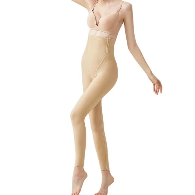 Womens Post-Liposuction Compression Shapewear – Thigh & Belly Control Recovery Pants Medical Body Shaper