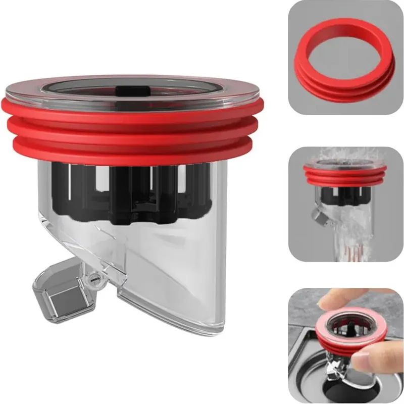 Odor Proof Floor Drain Valve with One Way Backflow Prevention Core