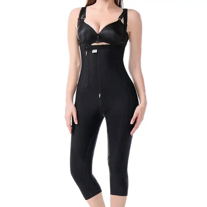 Womens Post-Liposuction Compression Shapewear – Thigh & Belly Control Recovery Pants Medical Body Shaper