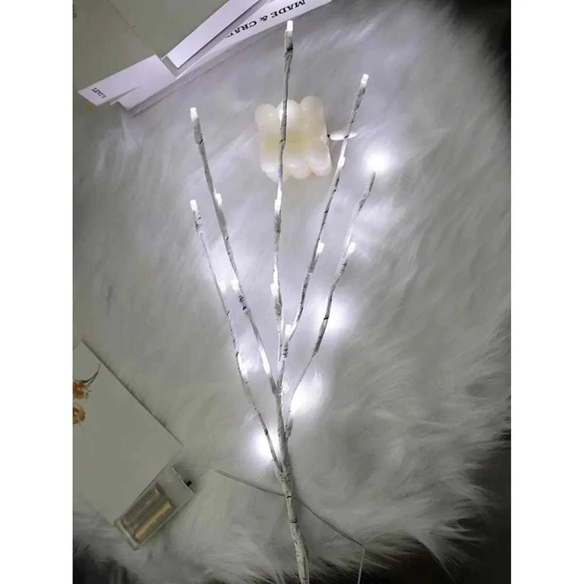 White Birch Branch Light, LED Festive Lights for Christmas Party, Outdoor Wedding Decoration