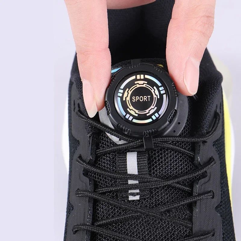 EasyFit No-Tie Automatic Shoelaces with Swivel Buckle (Thick Rope Quick Lock)