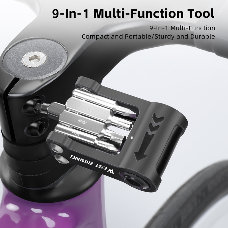 Multi Function Bicycle Repair Tool Kit Foldable Allen Wrench Set for Convenient Cycling Maintenance