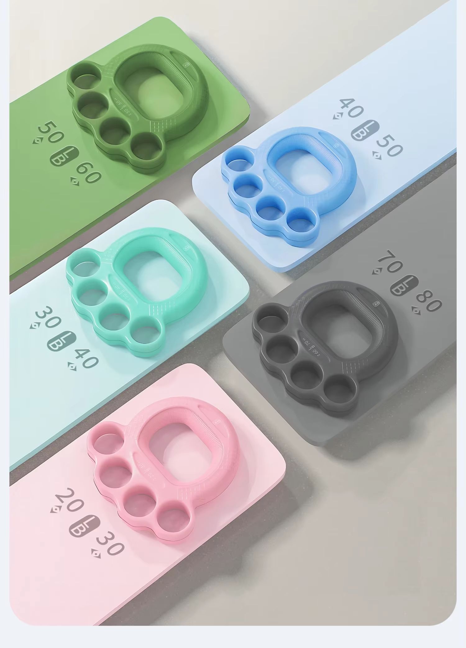 Finger Flexibility Home Sports Equipment, Hand Grip Strengthener Ring, Rehabilitation Training, Elderly & Children