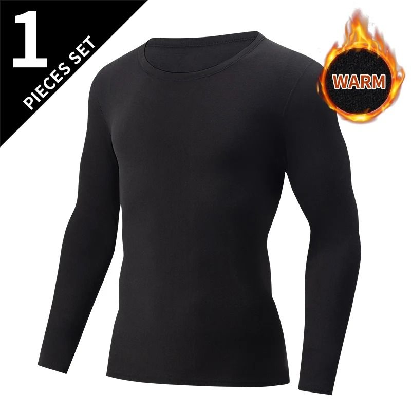 Mens Thermal Underwear Long Sleeve Top and Pants Set