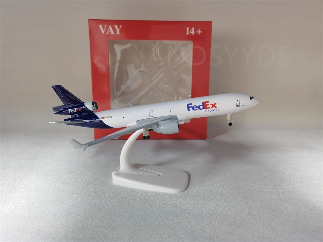 Alloy MD11 Airplane Model with Landing Gear Display