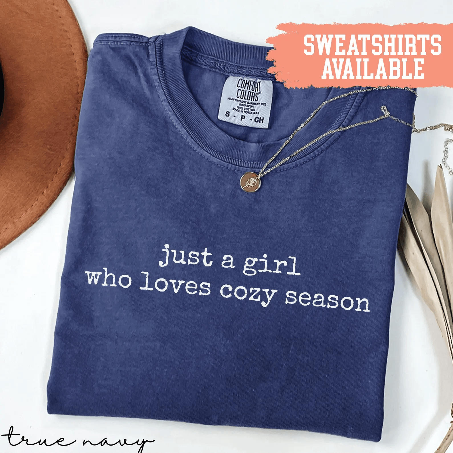 Just A Girl Who Loves Cozy Season Shirt Comfort Colors Fall Shirt Thanksgiving Tee