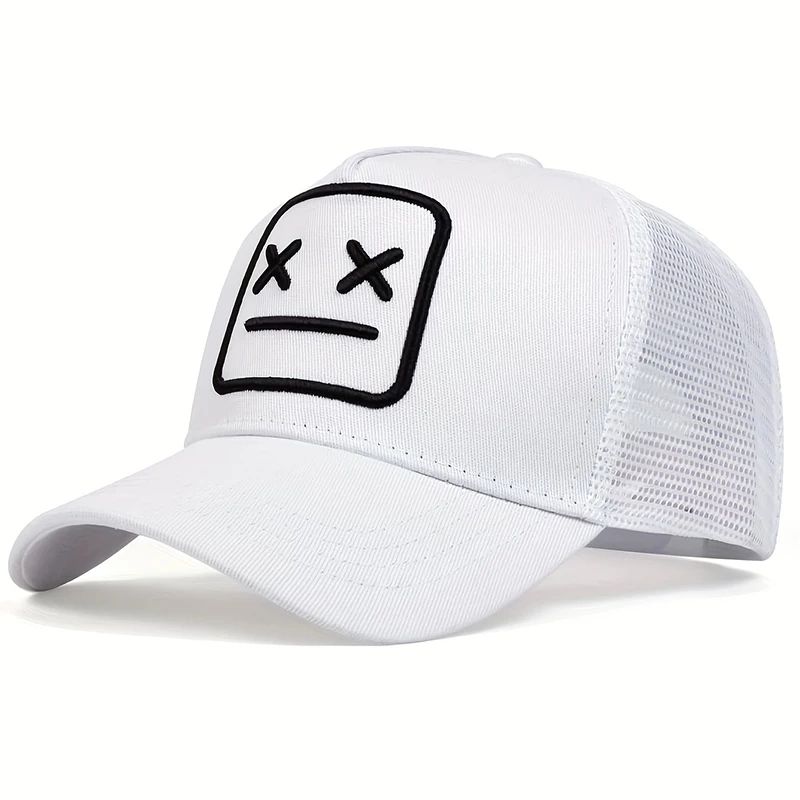 Unisex XX Embroidery Mesh Snapback Baseball Cap