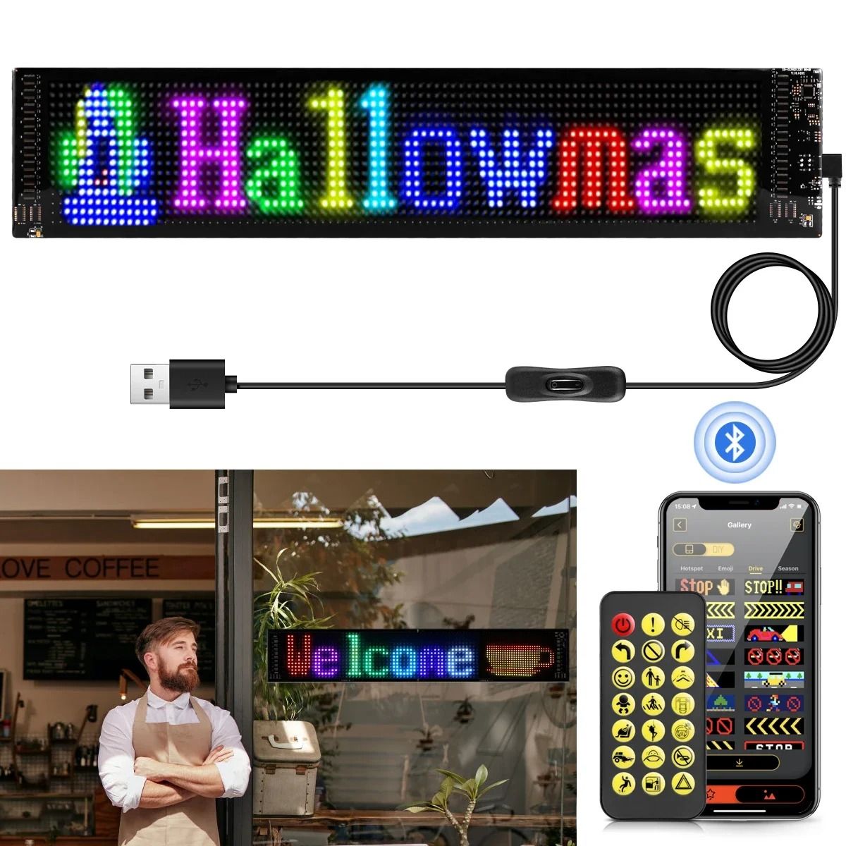 Dynamic Matrix Bluetooth LED Display