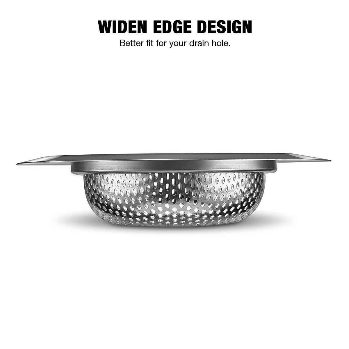 Kitchen Sink Strainer Stopper Stainless Steel Drain Basket Waste Plug