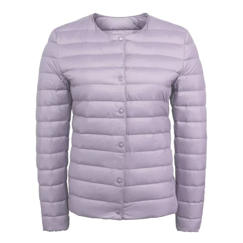 Womens Ultralight Collarless Puffer Jacket