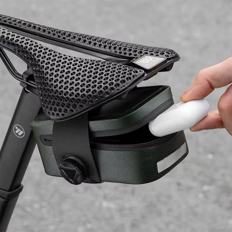 WEST BIKING 0.5L waterproof bike saddle bag Seamless TPU Under Seat Mini Tail Pouch