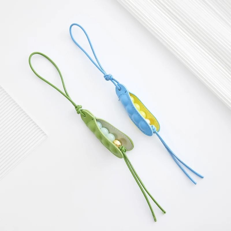 Leather Flower Bag Charm