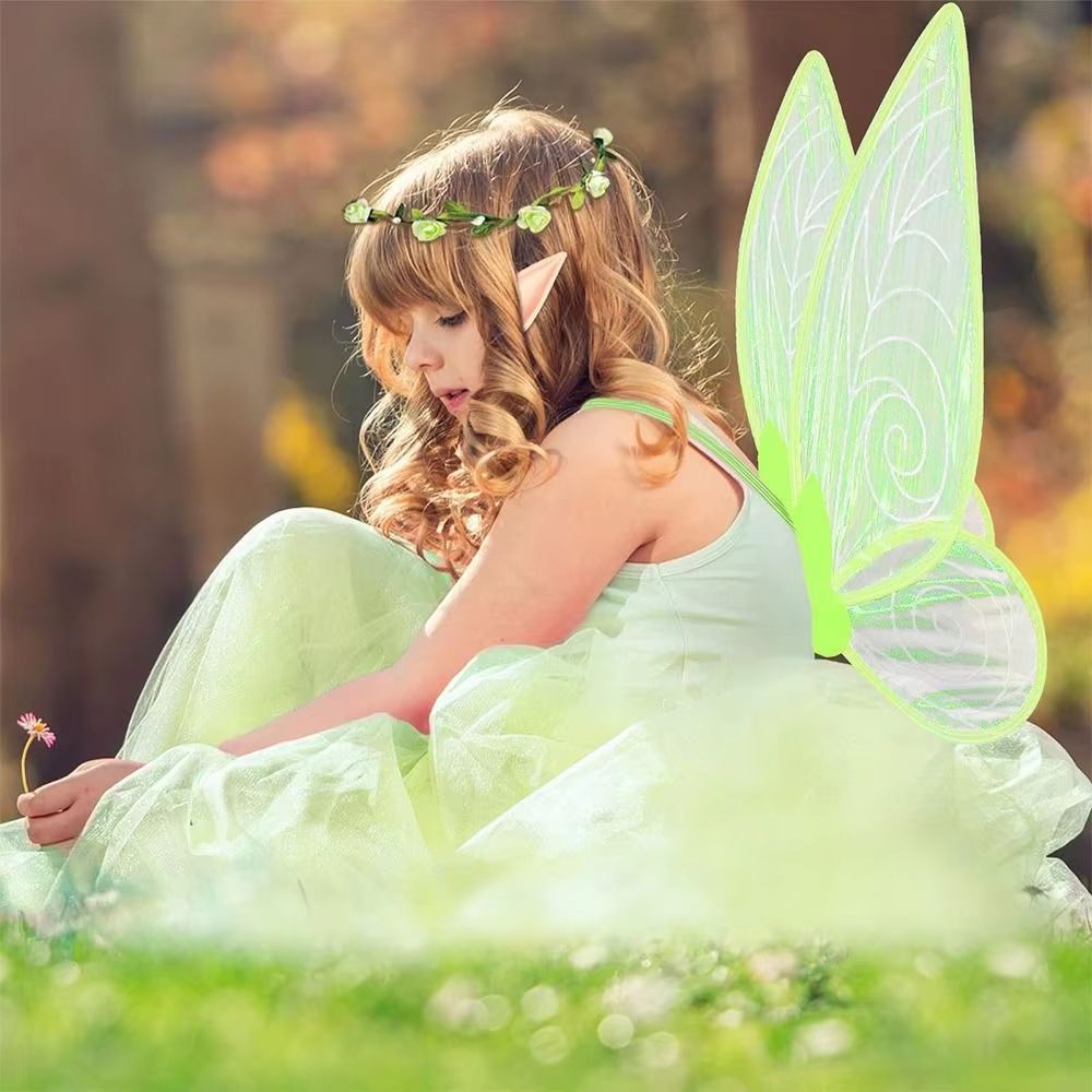 Sparkling Fairy Costume Wings for Kids & Adults Halloween Party Dress-Up