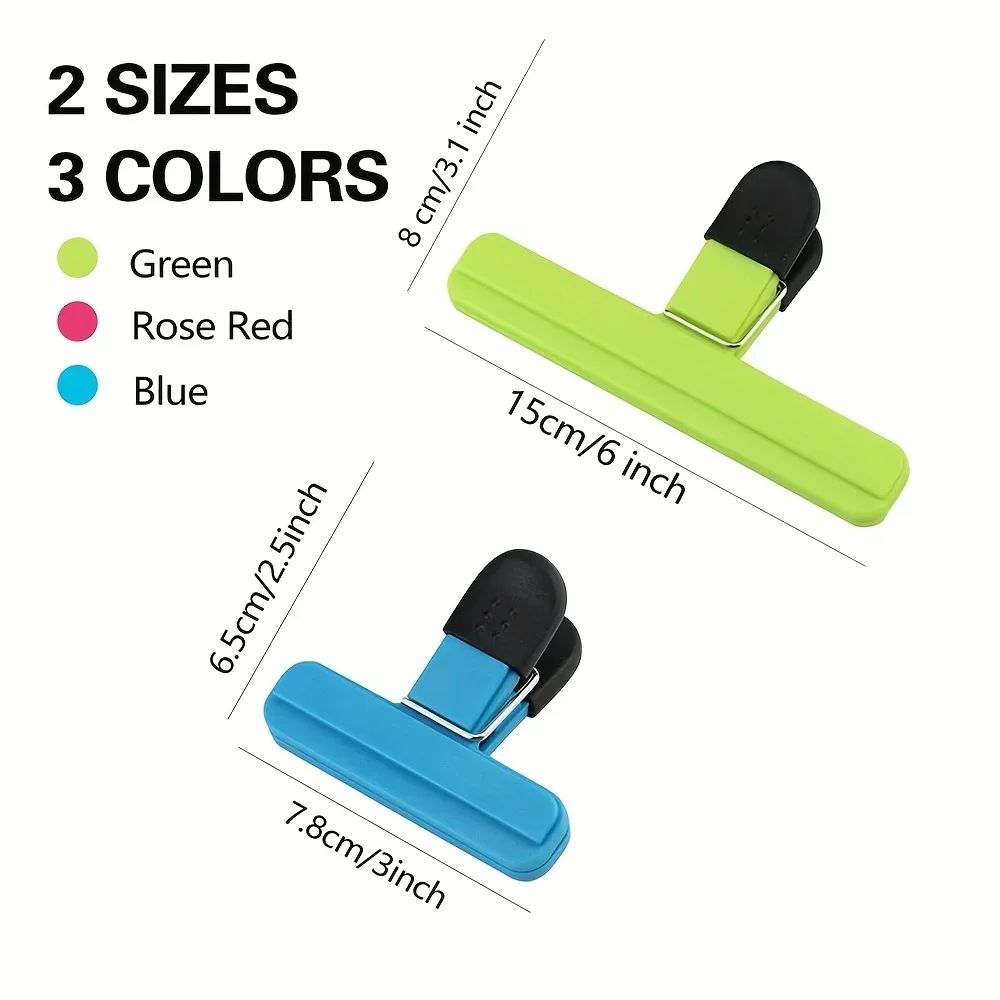 Heavy Duty Reusable Food Bag Clips Set