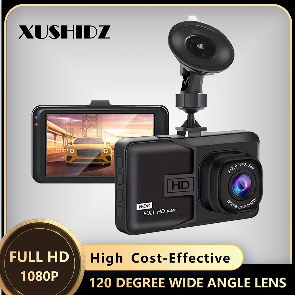 HD Dash Camera with Night Vision and Parking Monitor