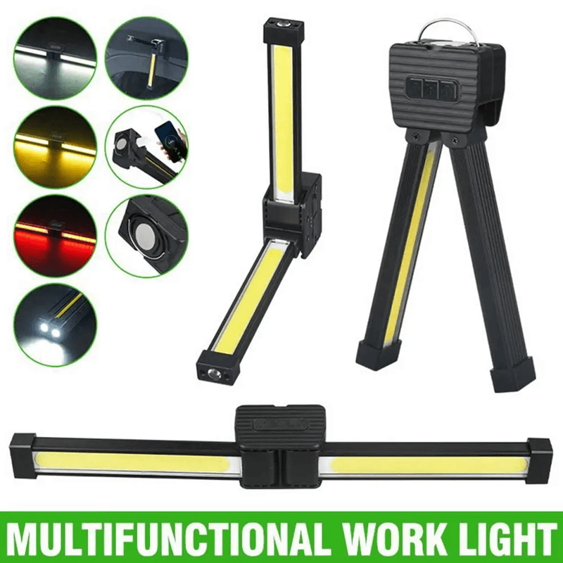 Foldable Magnetic Rechargeable Flashlight with 7 Mode Led Lamp