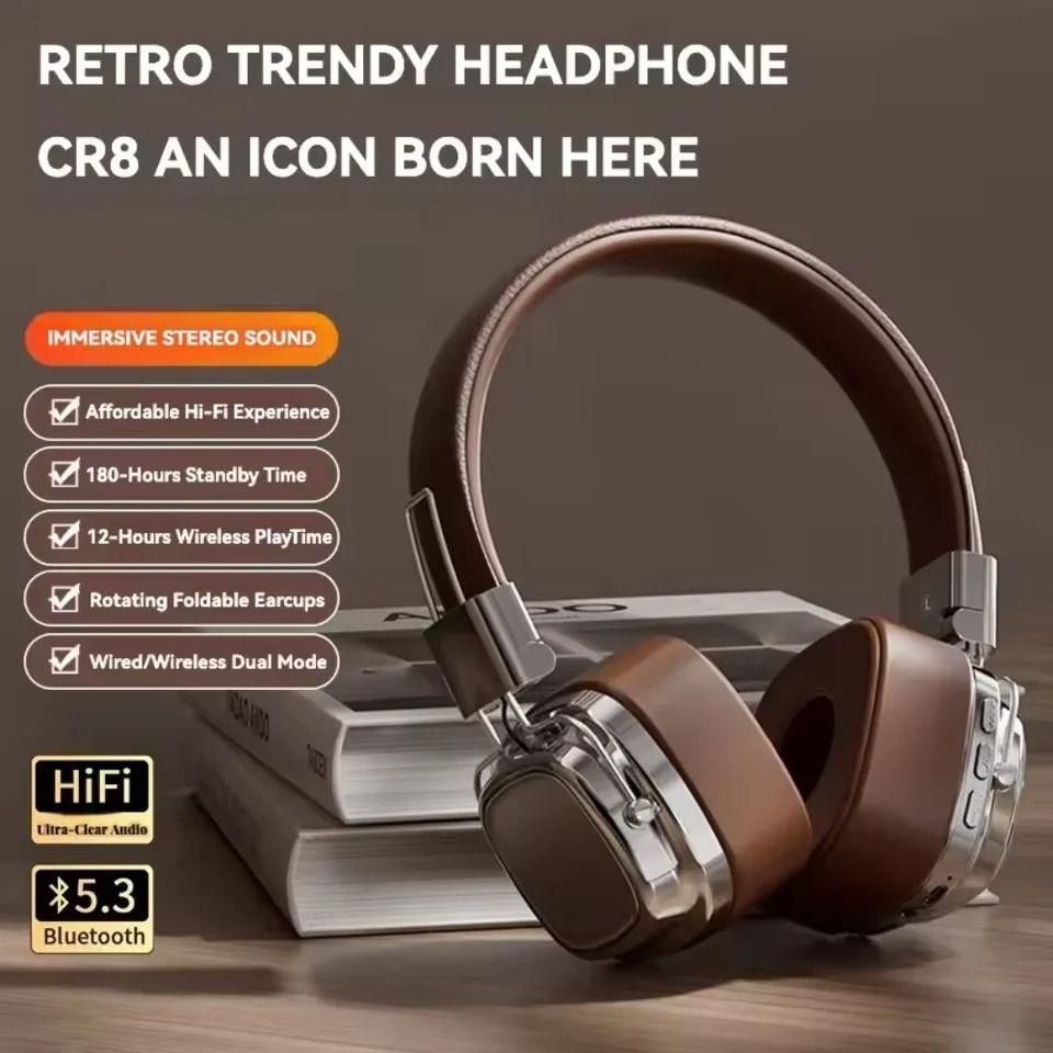 Foldable Wireless Bluetooth Headphones Over Ear Gaming Stereo DJ Headset