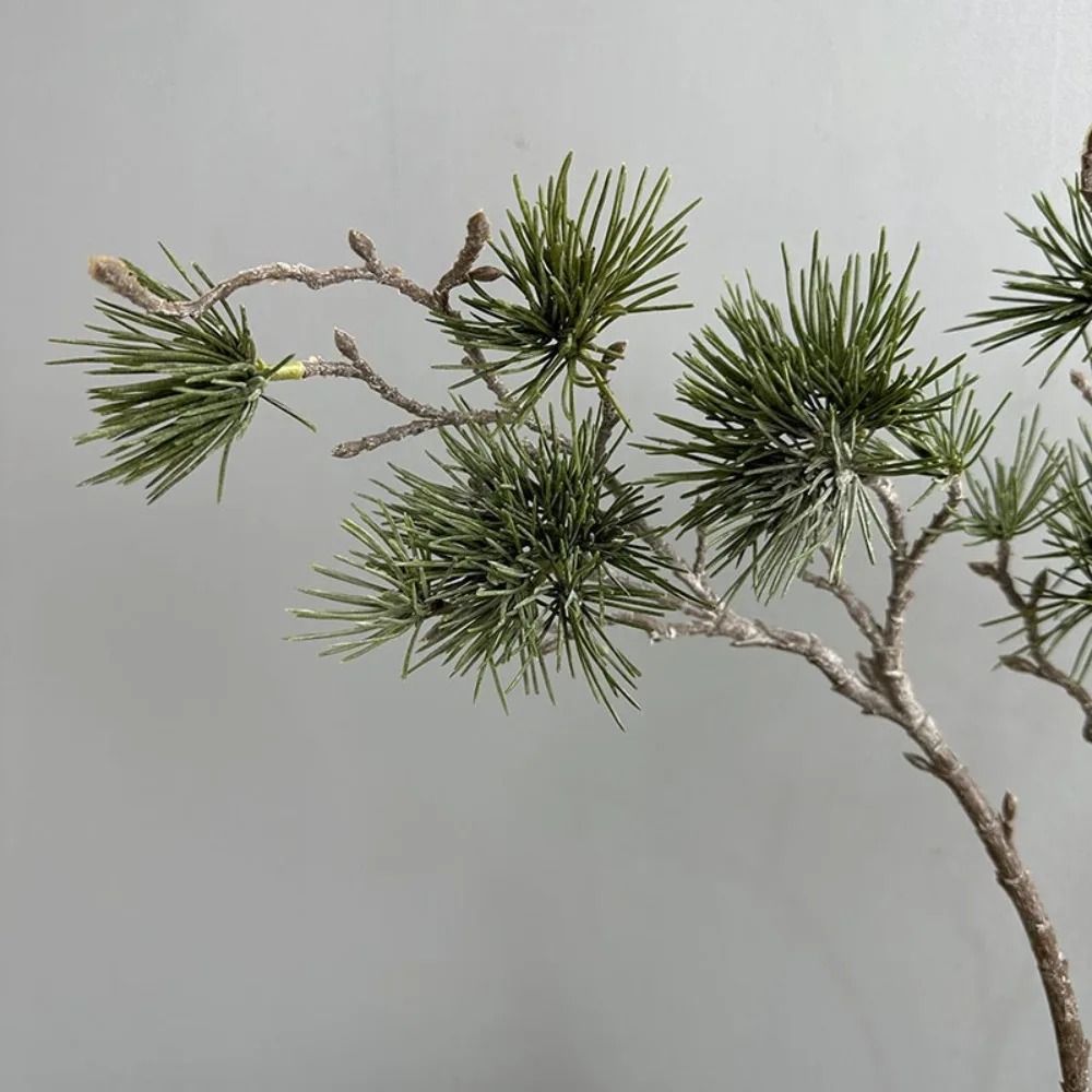 Botanical Narrative Sculpture – High-Definition Evergreen Pine Architectural Ornament