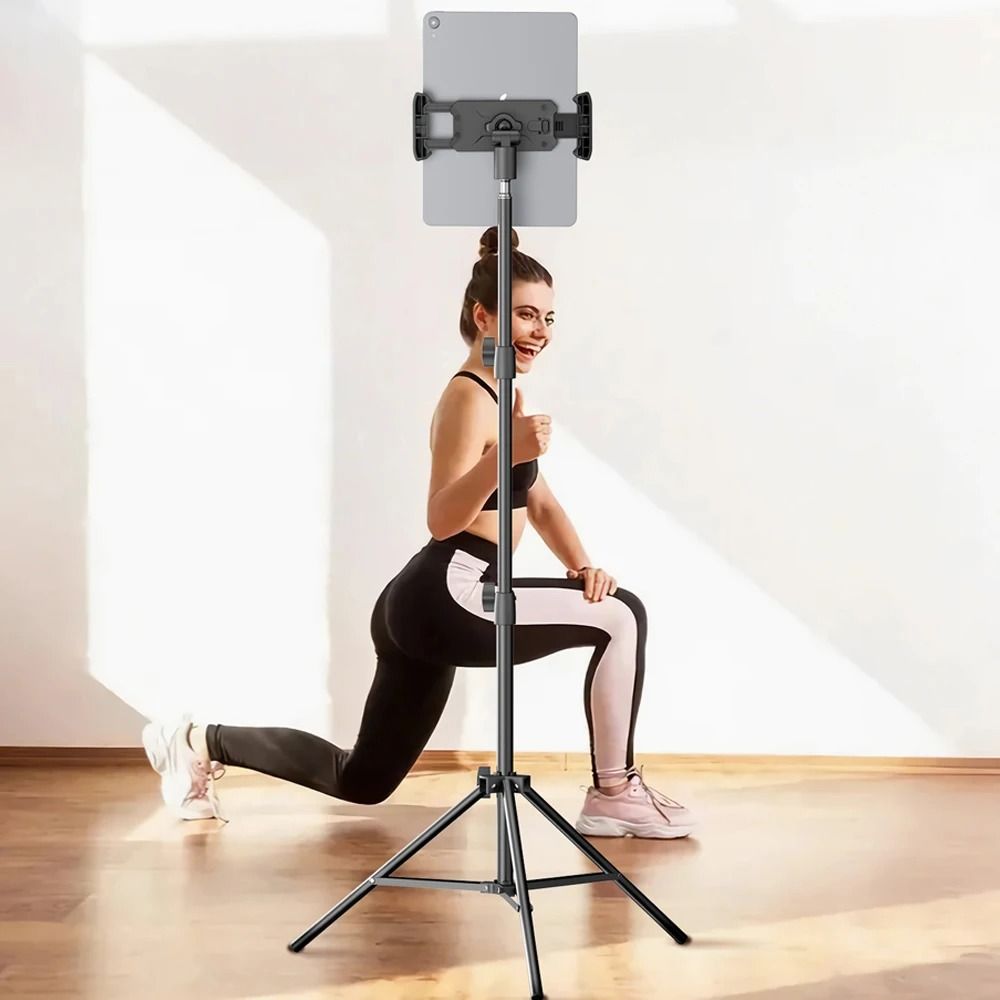 Adjustable Tripod Floor Stand Heavy-Duty Tablet & Phone Support