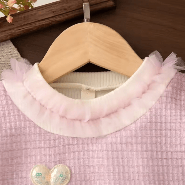 SweetBelle Baby Girl Princess Dress – Long Sleeve Tulle Toddler Party Dress (1–3Y)