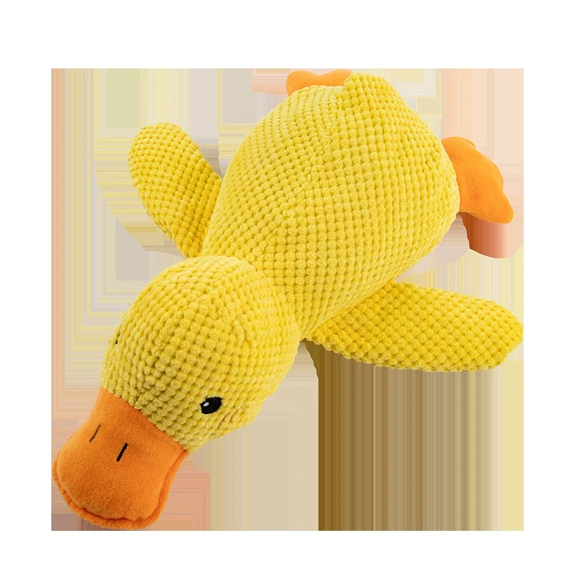 Plush Duck Dog Toy Bite-Resistant Teeth Grinding Relief with Sound