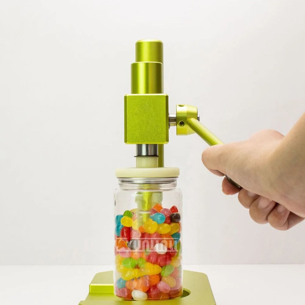 Commercial Bottle Sealer Manual Can Sealing Machine PET Food Beverage Soda Packer Disposable Can With 100pcs Bottle