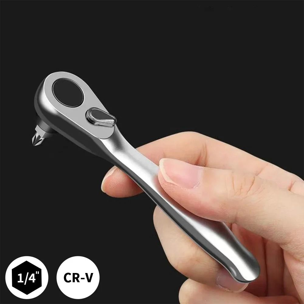Quarter Inch Drive Ratchet Wrench with 72 Tooth Quick Release