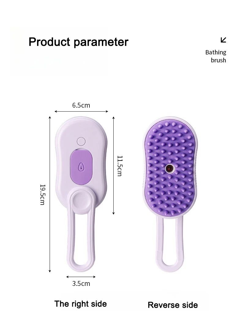 3 in 1 Electric Steam Pet Grooming Brush