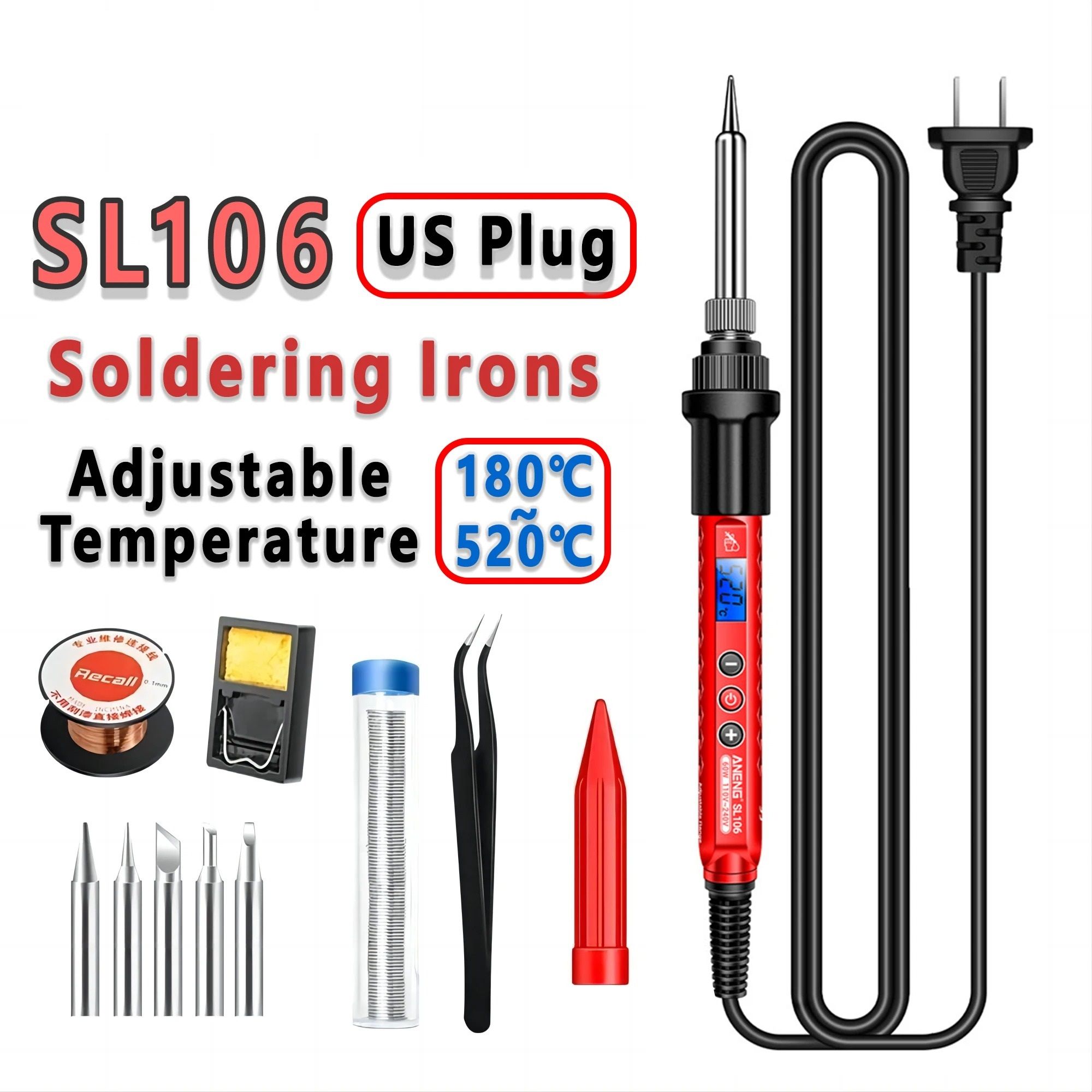 Adjustable Temperature Electric Soldering Iron Kit