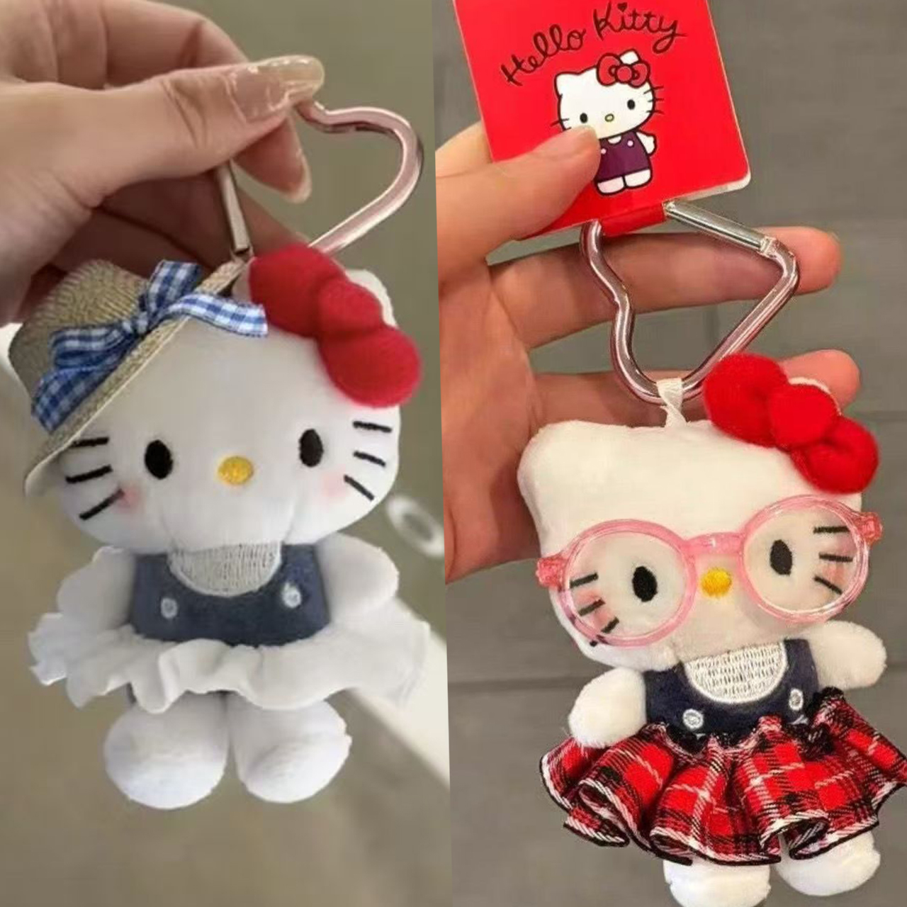 Hello Kitty Keychain Sunglasses Plush Backpack Charm Gift