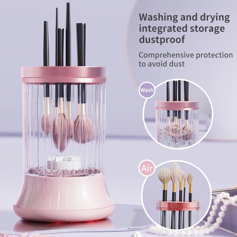 Electric Makeup Brush Cleaner with Drying Function