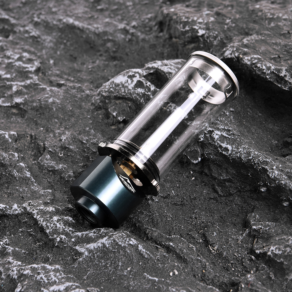 Portable Camping Gas Lamp with Adjustable Brightness and Explosion Proof Glass Design