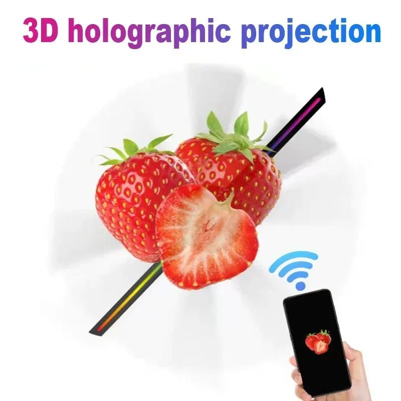 Compact 16.5 in (42cm) 3D Holographic Display Fan