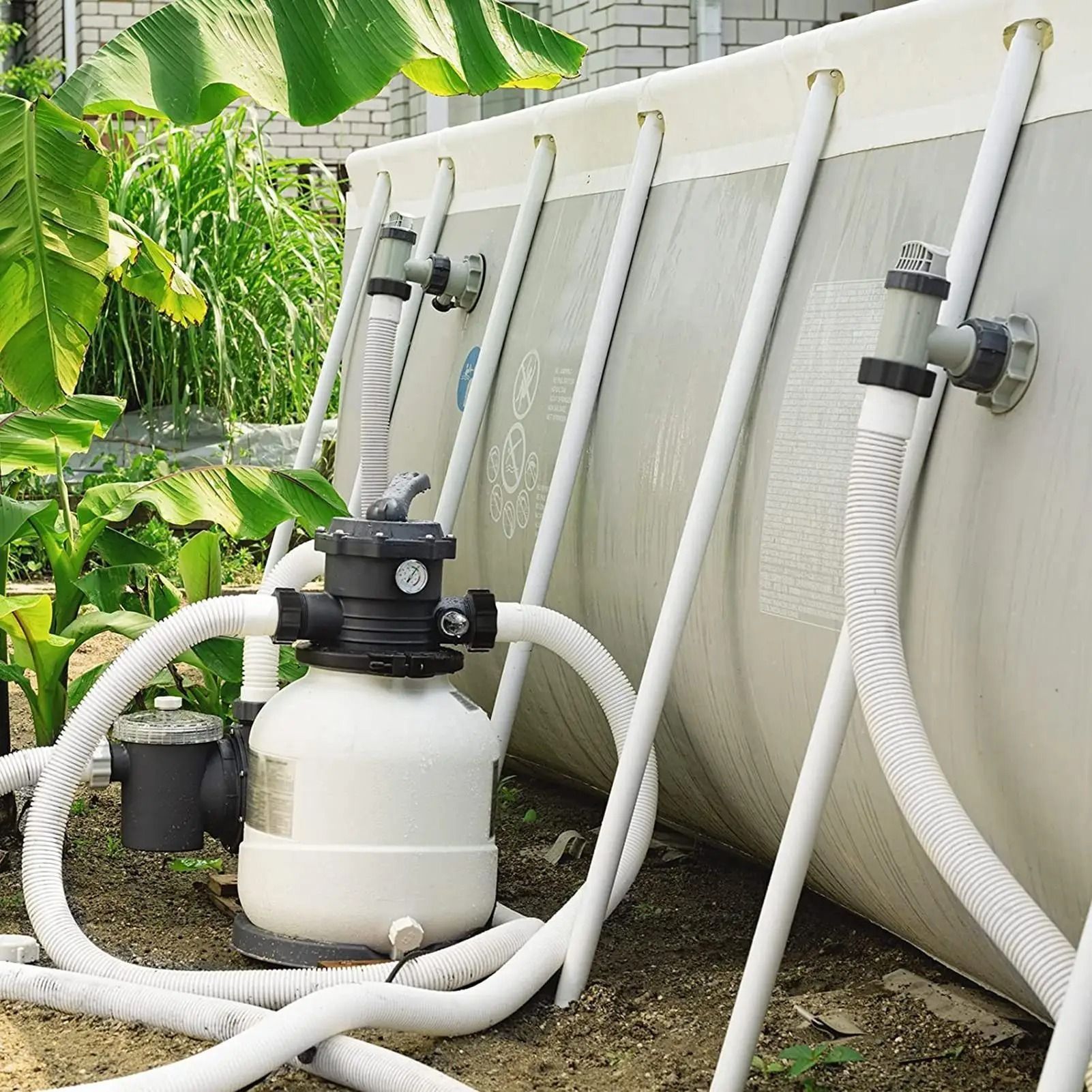 Keep your pool clean and flowing with this pool filter pump hose designed for above ground pools. This replacement hose