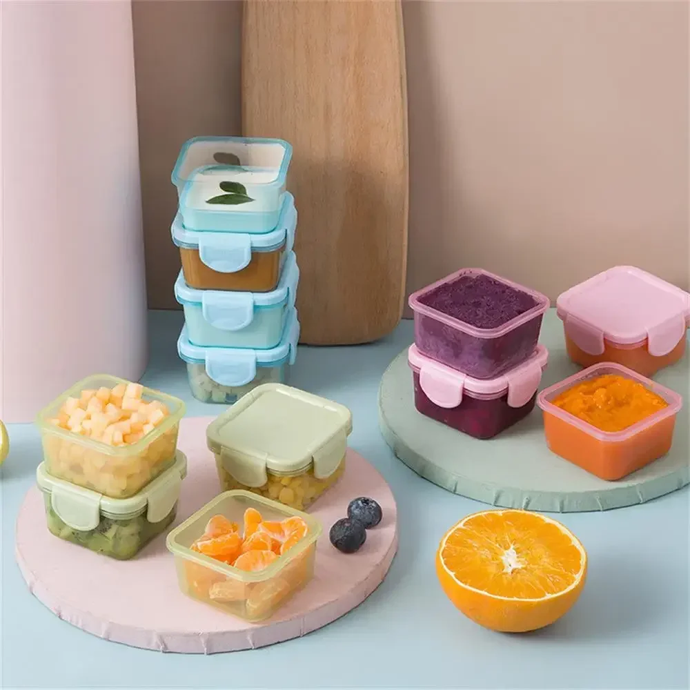 Mini Food Storage Containers with Leakproof Lids – Airtight, Condiment & Freezer Storage