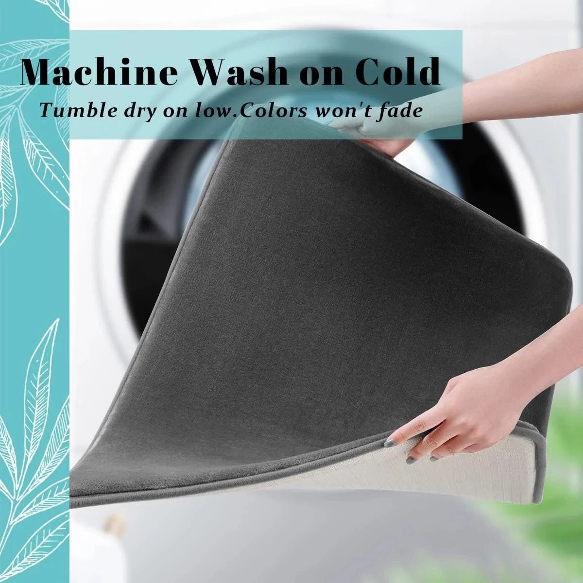 Absorbent Floor Mat Non Slip Coral Velvet Bath Mat