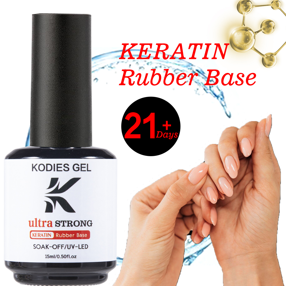 Keratin Base Coat Gel Nail Polish, Formula Ultra Strong UV Primer Vernis Semi Permanent Foundation