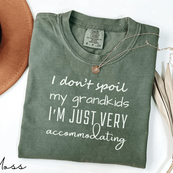 Funny Grandma Shirt I Dont Spoil My Grandkids Tee Gift