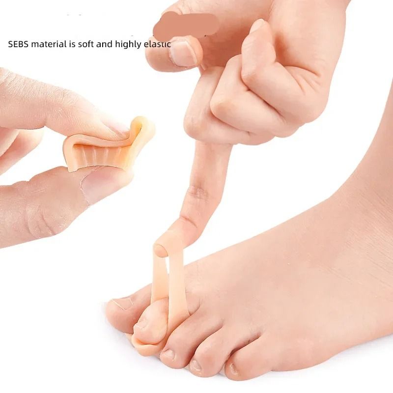 Silicone Toe Straightener and Bunion Relief Pad Set