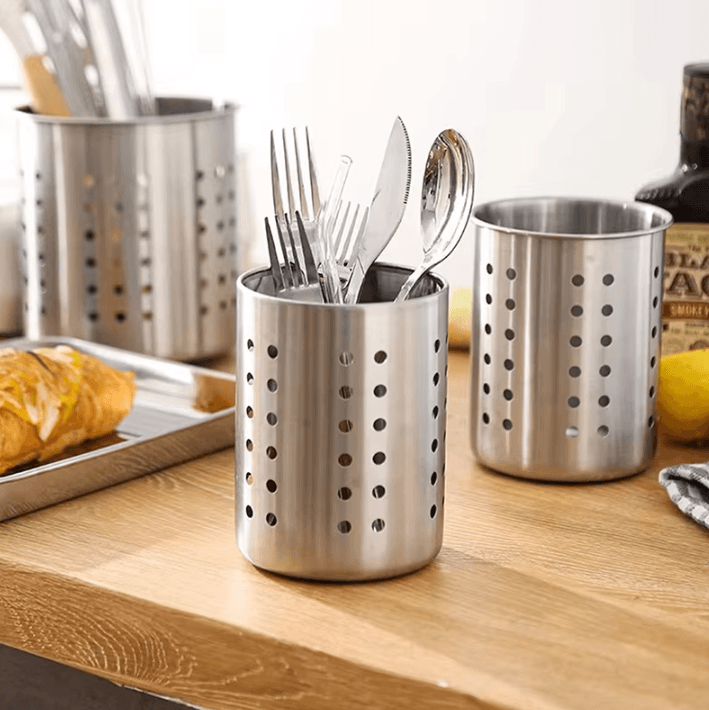 SteelDry Stainless Steel Cutlery Holder Stainless Steel Cutlery Holder Utensil Organizer Chopstick Storage Basket