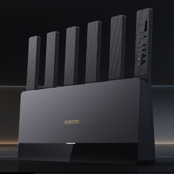 Router Dual-Band Wifi 7, 6500Mbps Speed, 6 High-Gain Antennas, Mesh System