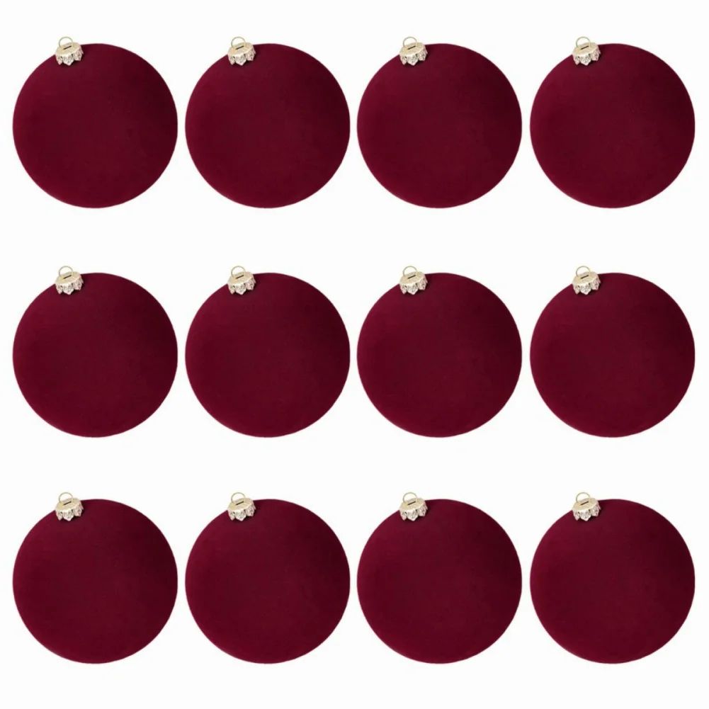 Velvet Christmas Tree Ball Ornament Set