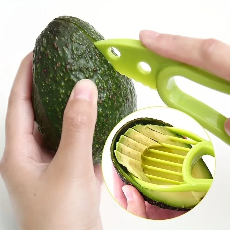 Multifunctional 3-in-1 Avocado Slicer - Essential Tool for Home, Kitchen & Outdoor Camping