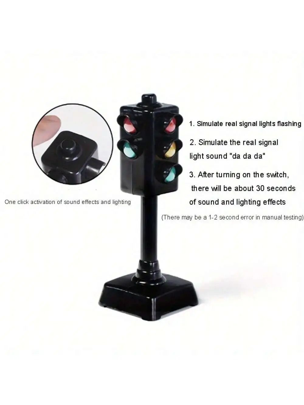 Kids Traffic Light Toy Educational Mini Traffic Sign Set