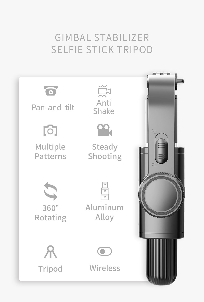 Wireless Bluetooth Live Vlog Smart Phone Handheld Gimbal Stabilizer