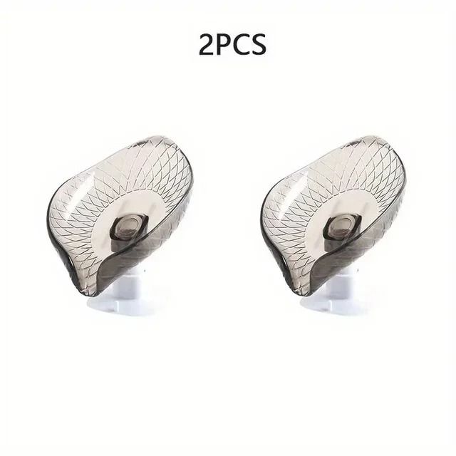 2 Pack Leaf Design Self Draining Soap Box