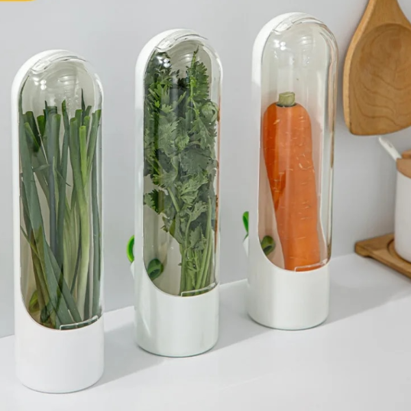 Vanilla Vegetable Fresh-keeping Box – Dust-proof, Anti-pressure, Eco-friendly Storage Solution for Produce